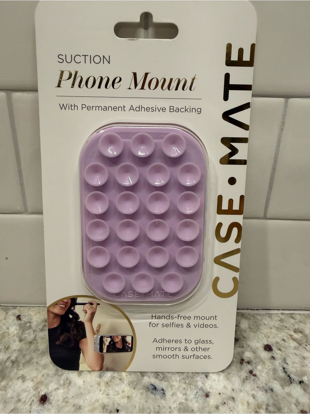 case-mate Lavender Suction Phone Mount - Suction Cup Holder